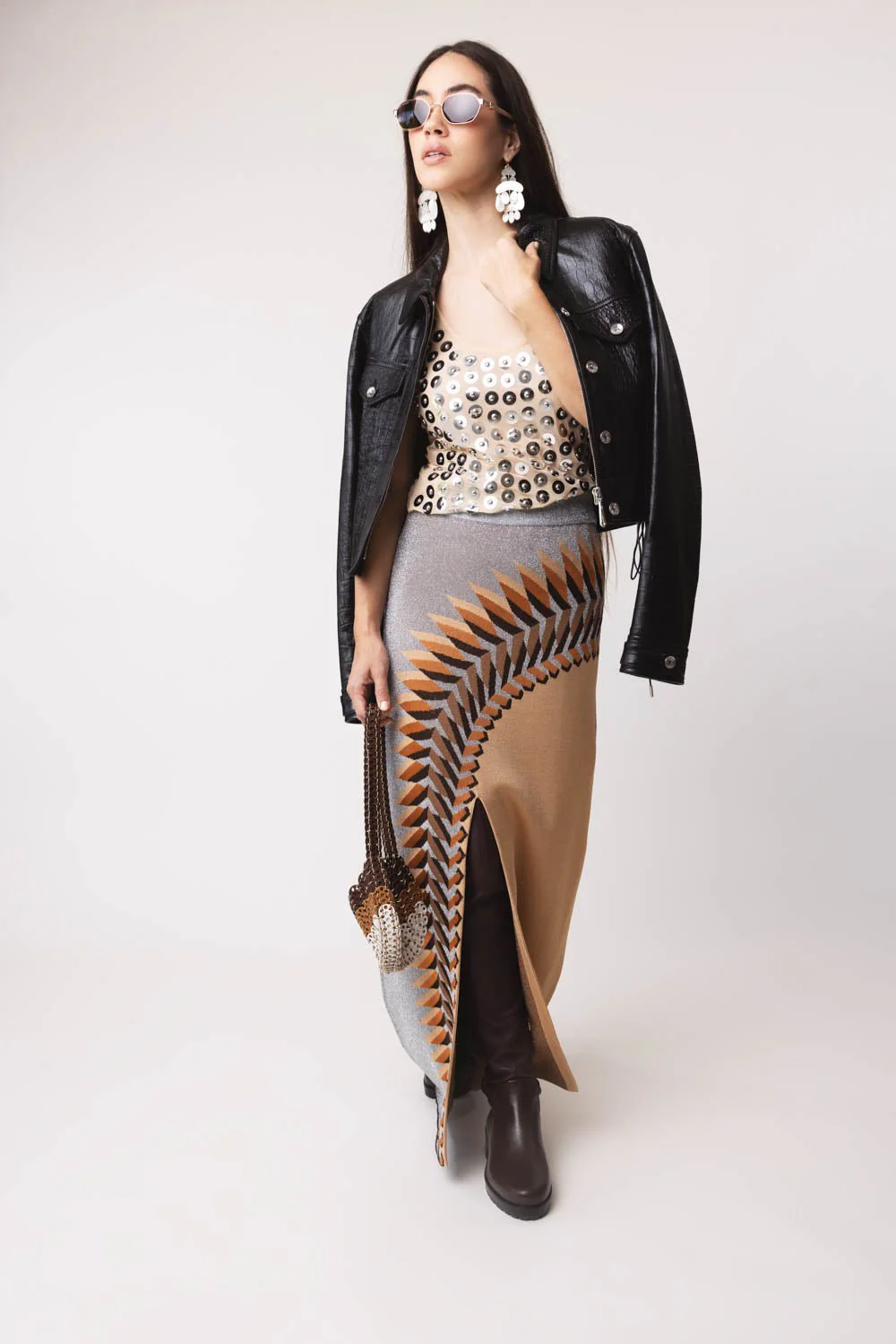 Long Front Slit Skirt - Image 2