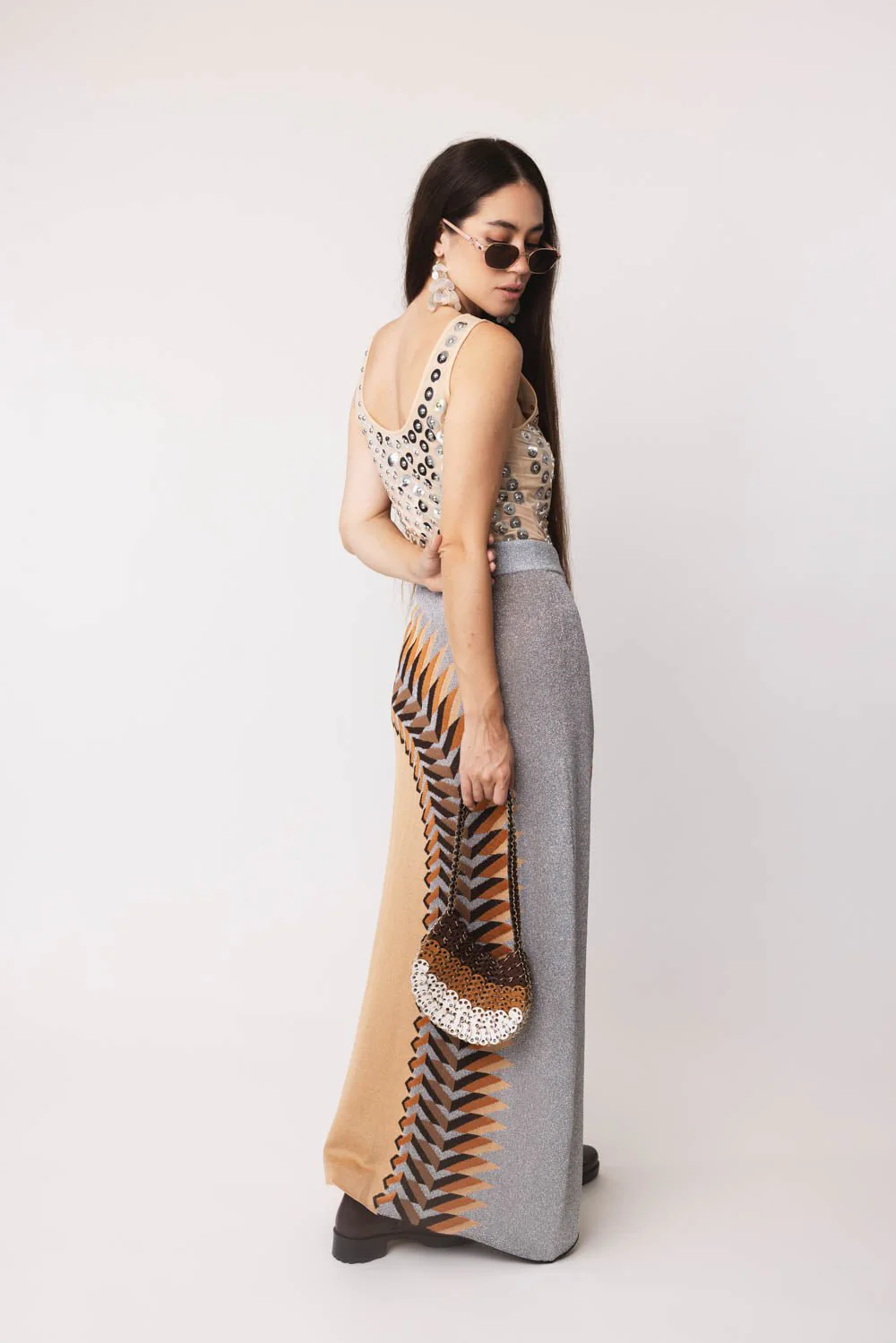 Long Front Slit Skirt - Image 4