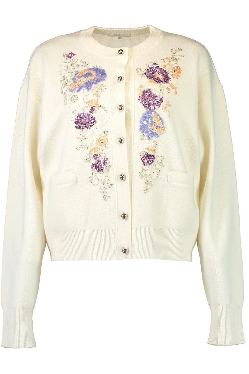 Long Sleeve Embellished Cardigan