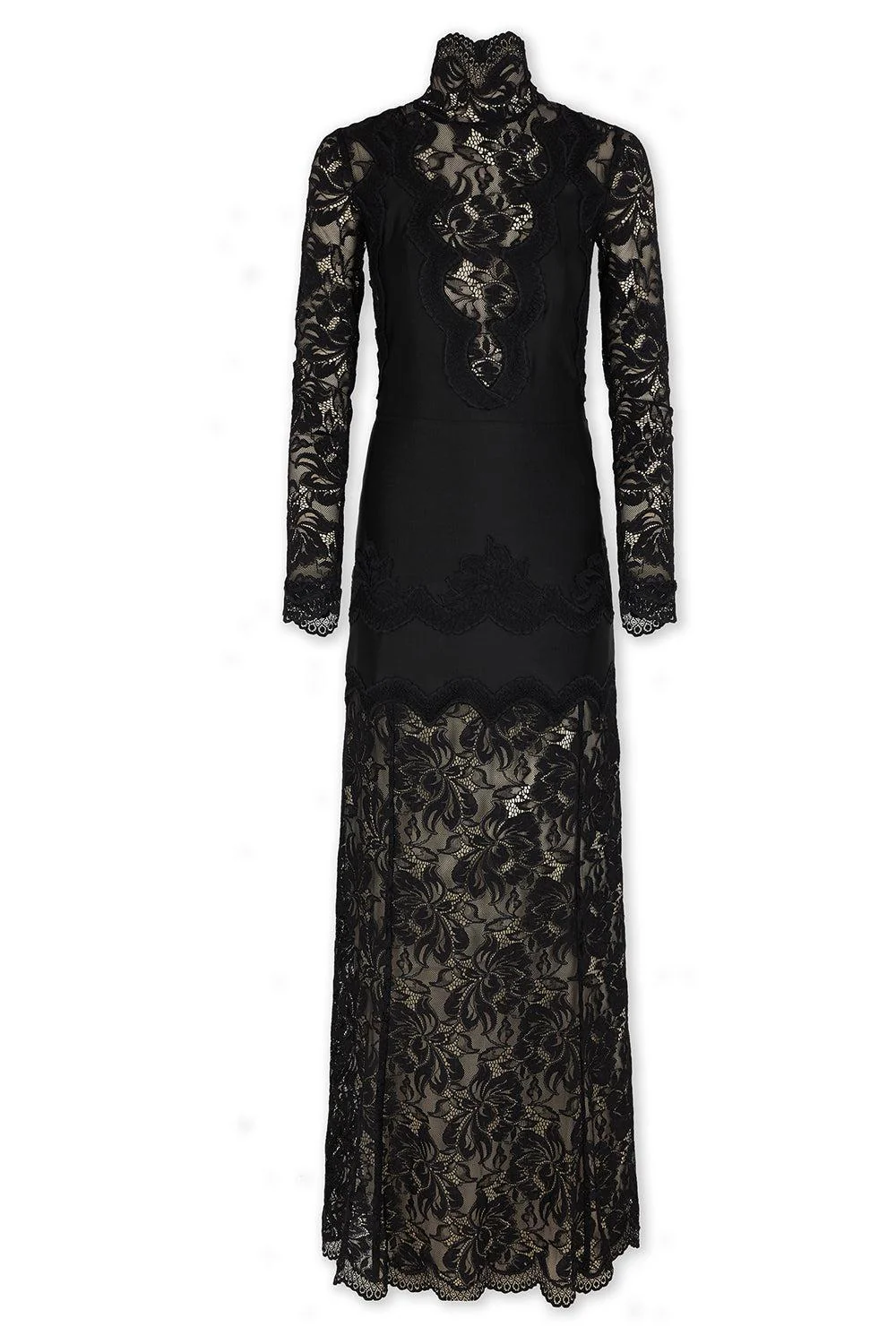 Long Sleeve High Neck Dress