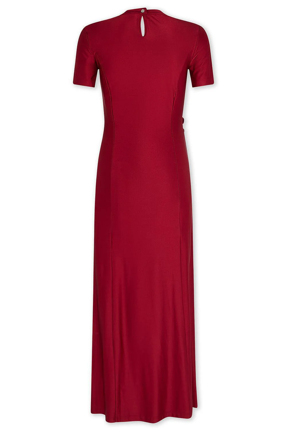 RUCHED BUTTONED MIDI DRESS - Image 5