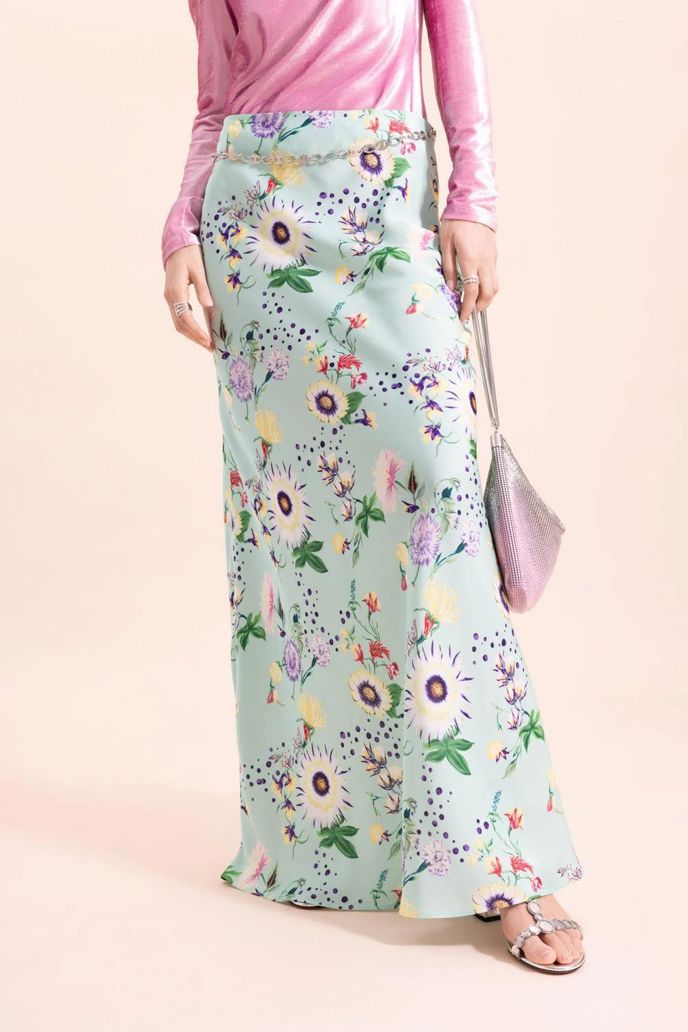 Satin Maxi Skirt - Image 2