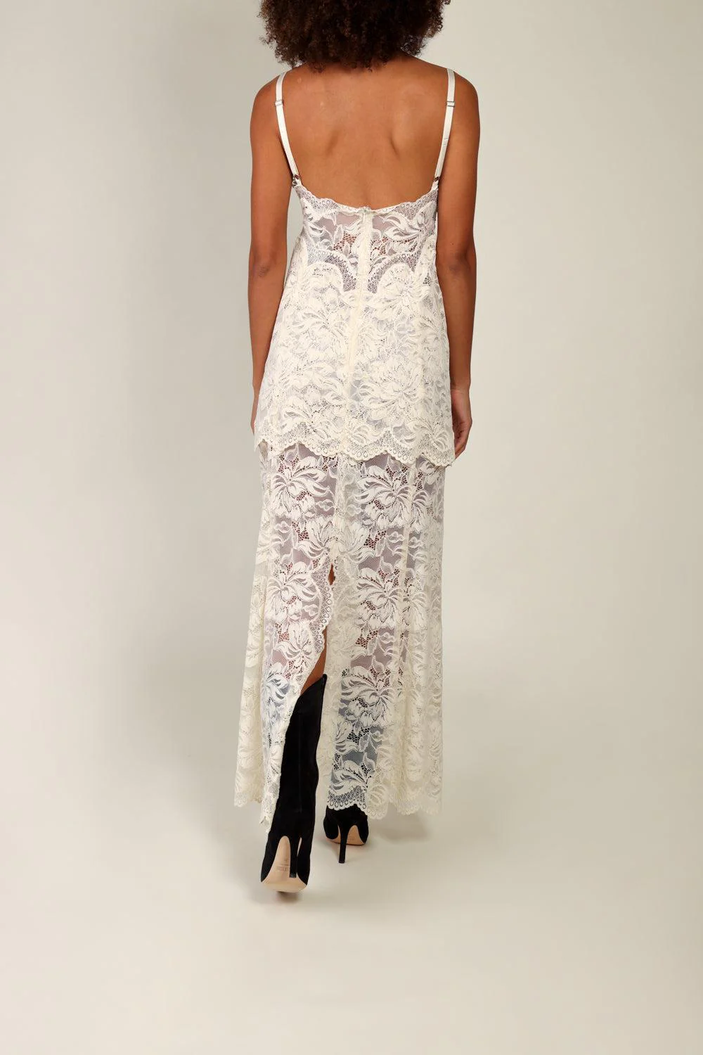 SLEEVELESS VNECK SLIP DRESS - Image 4