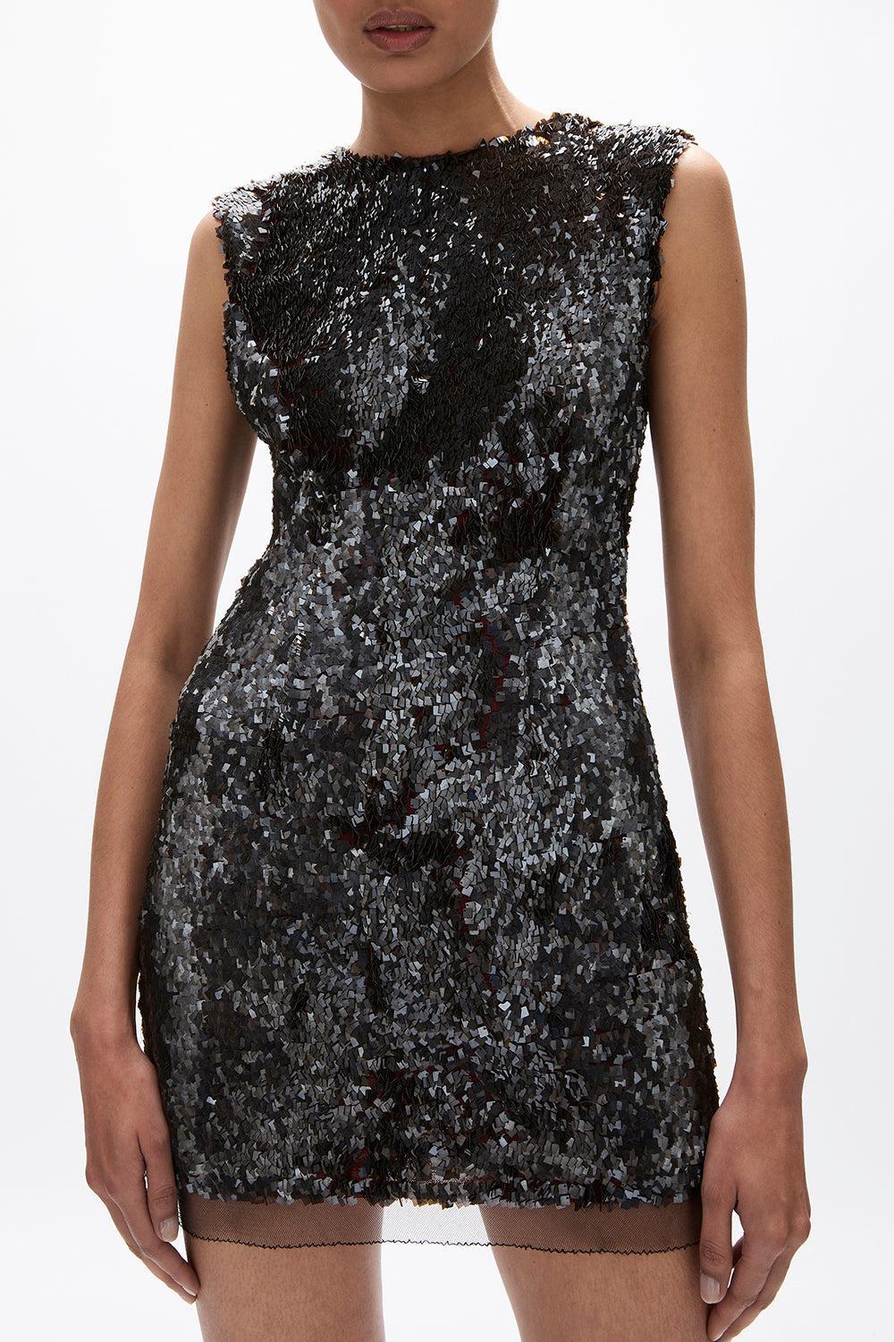 Kaia Mini Dress - Chocolate - Image 4