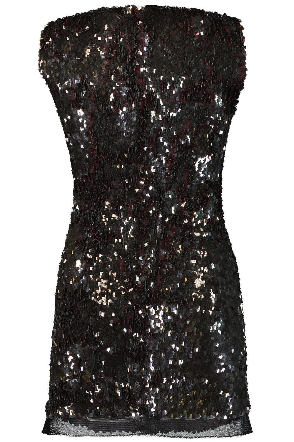 Kaia Mini Dress - Chocolate - Image 6