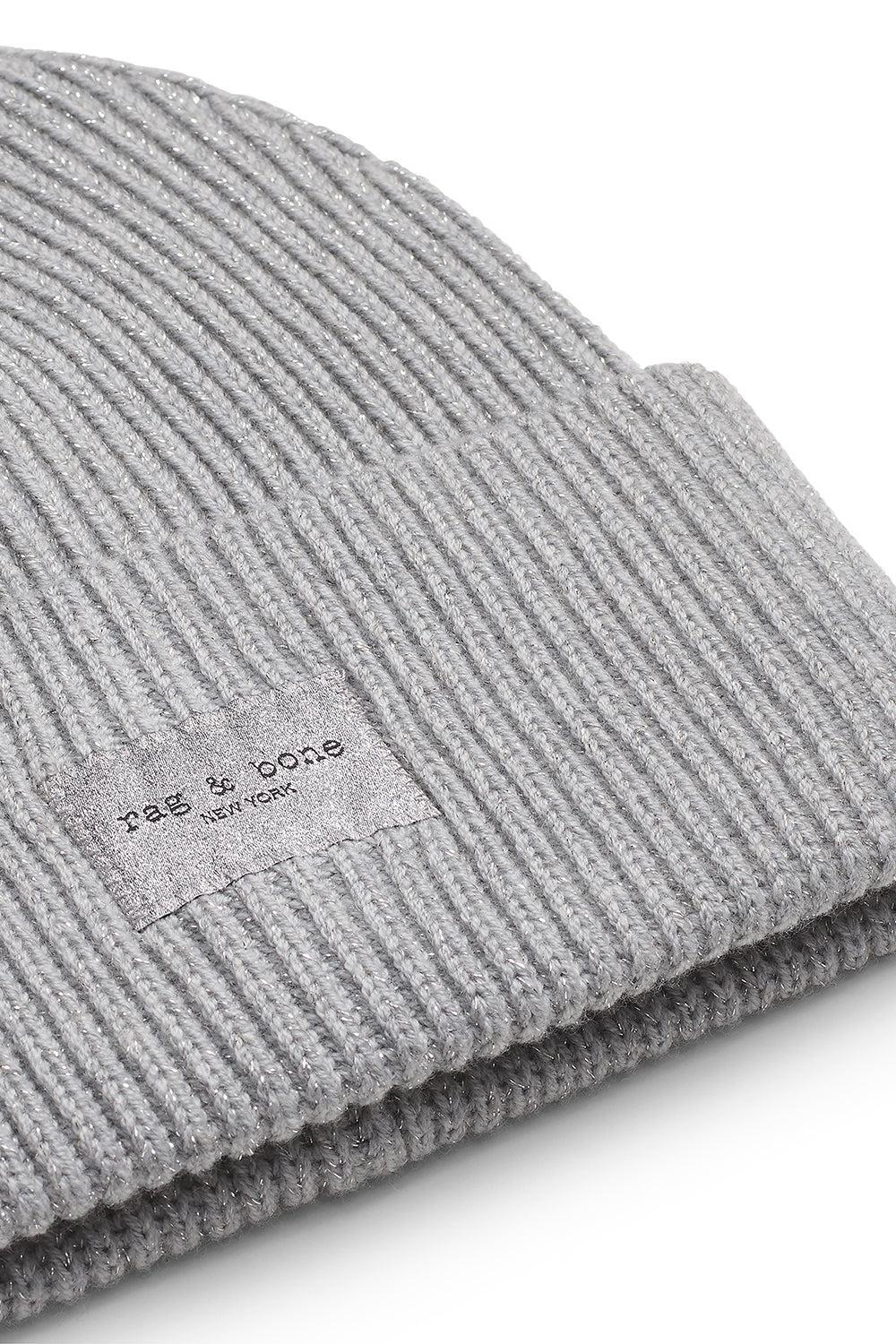 Blake Metallic Beanie - Silver - Image 5