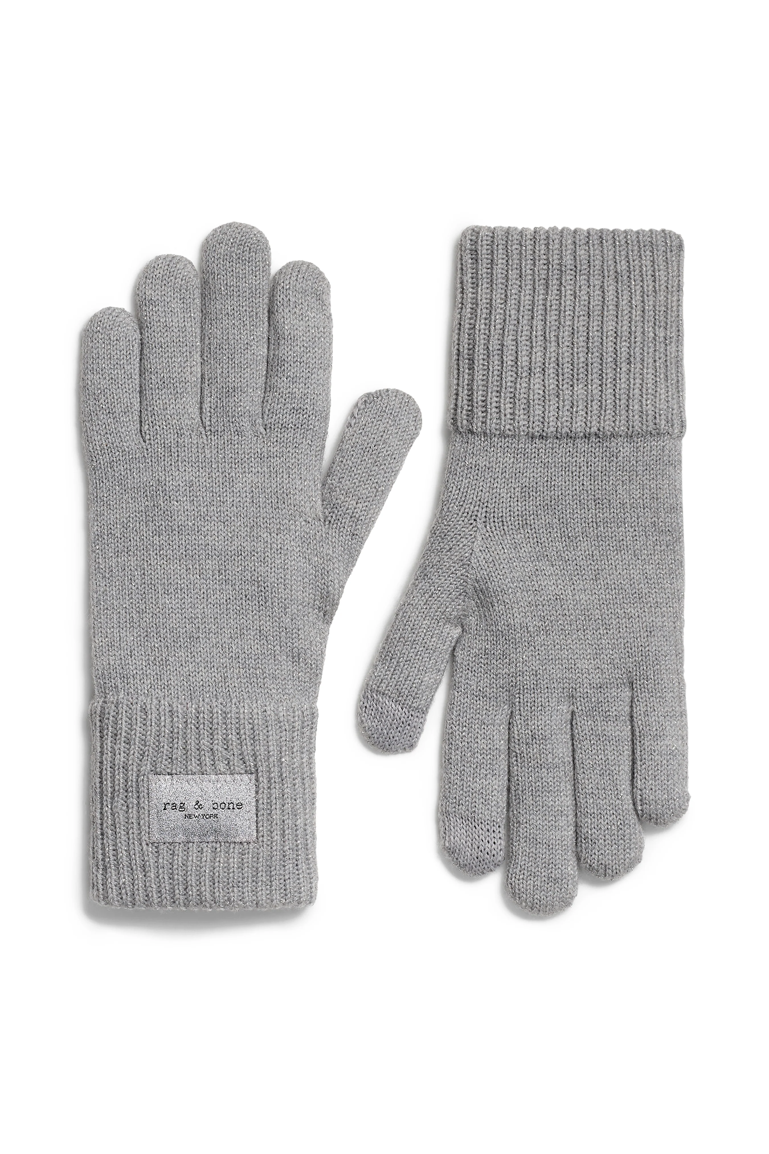 Blake Metallic Gloves - Silver