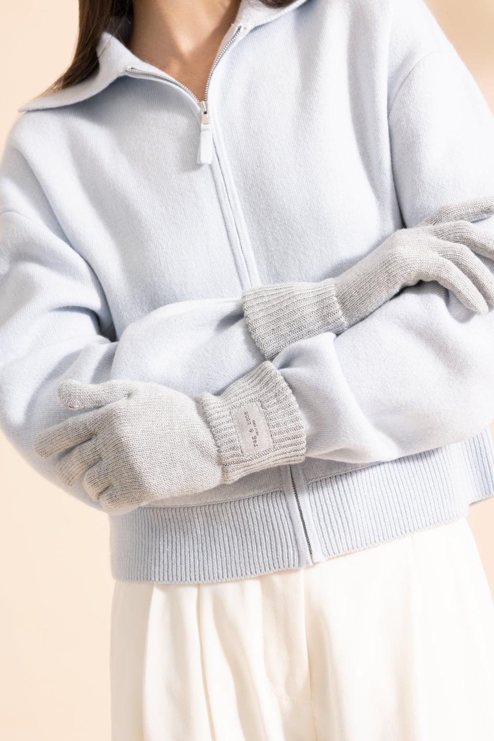 Blake Metallic Gloves - Silver - Image 4