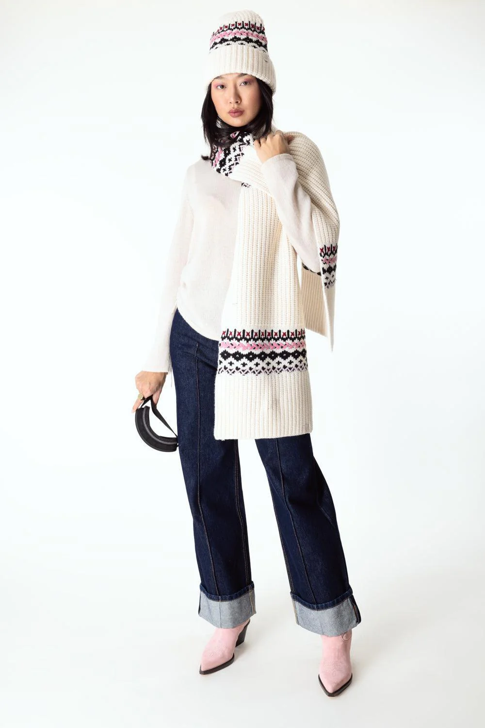 Leigh Fair Isle Scarf - Image 2