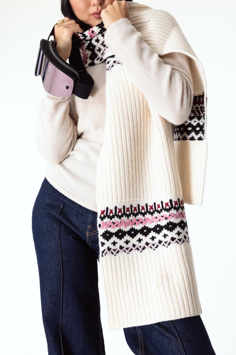 Leigh Fair Isle Scarf - Image 3