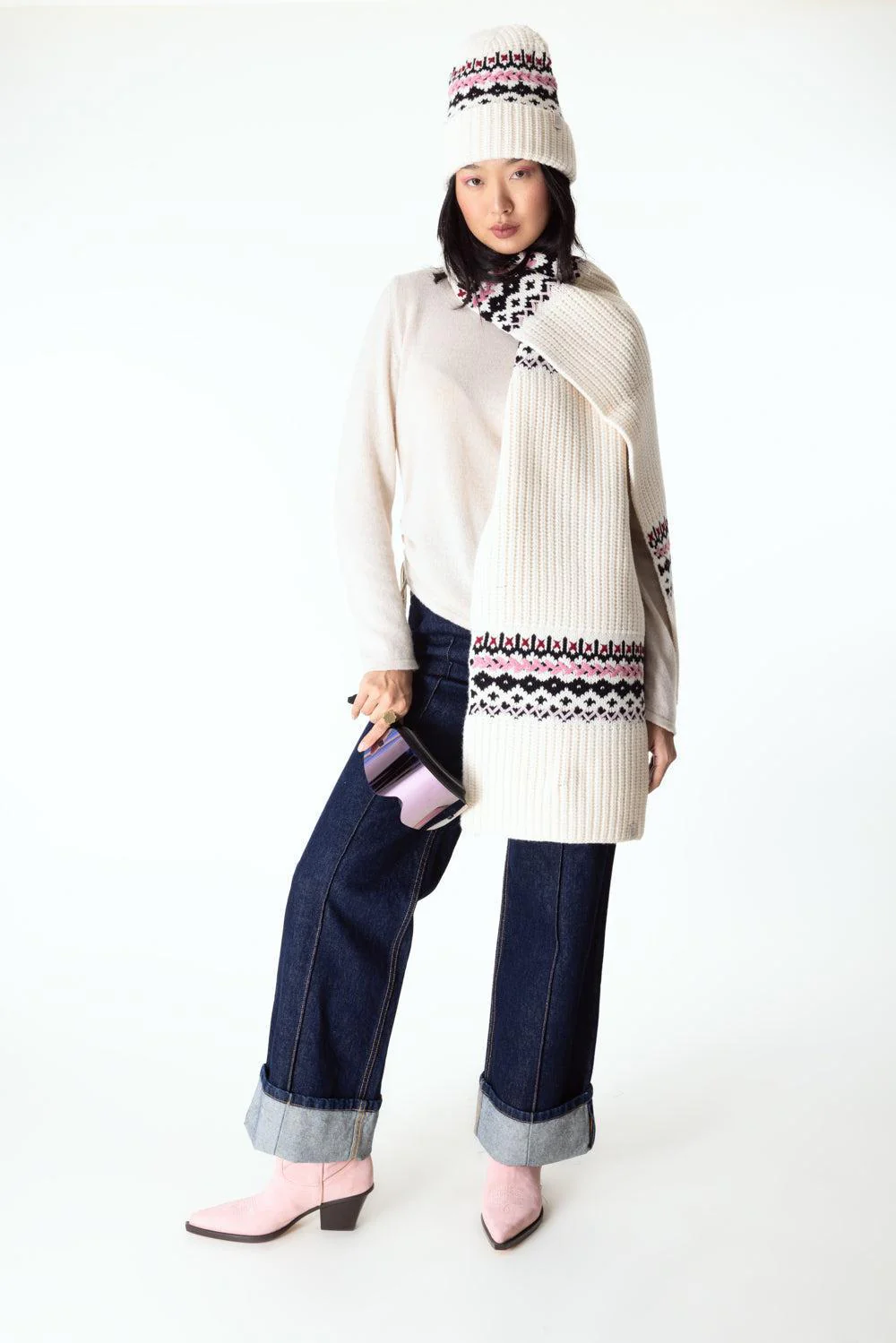 Leigh Fair Isle Scarf - Image 4