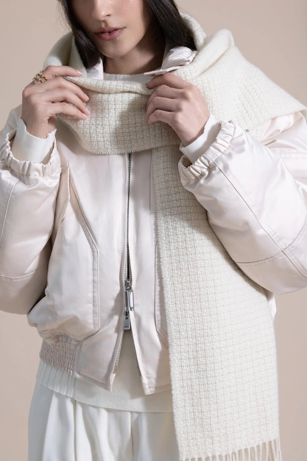 Mila Scarf - Ivory