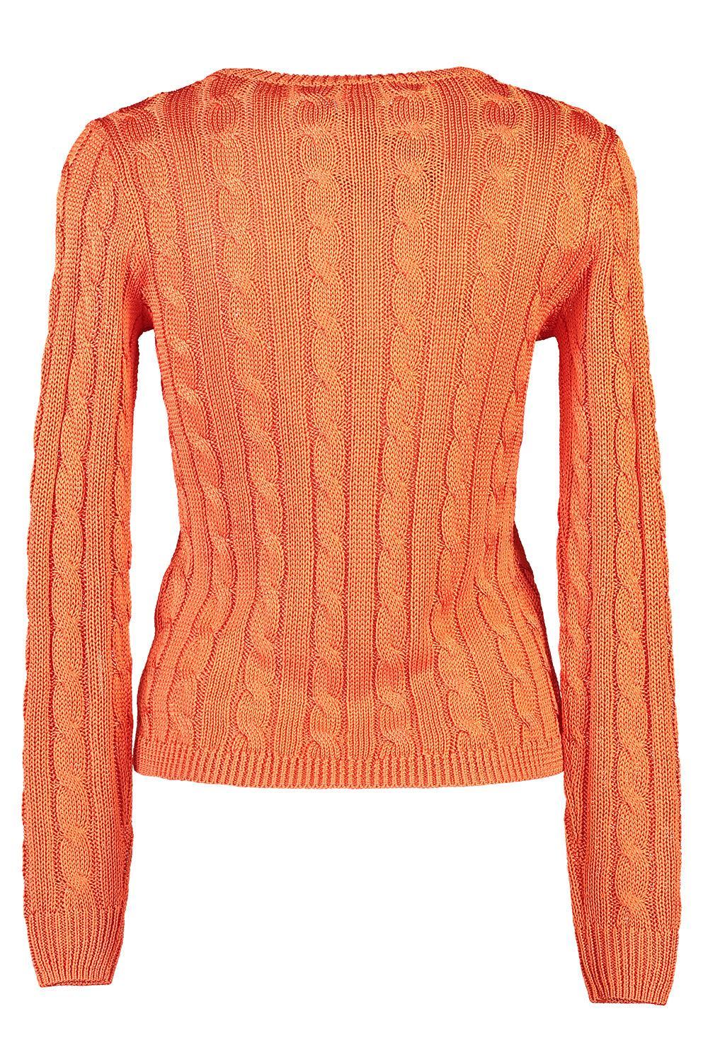Cable-Knit V-Neck Sweater - Image 5