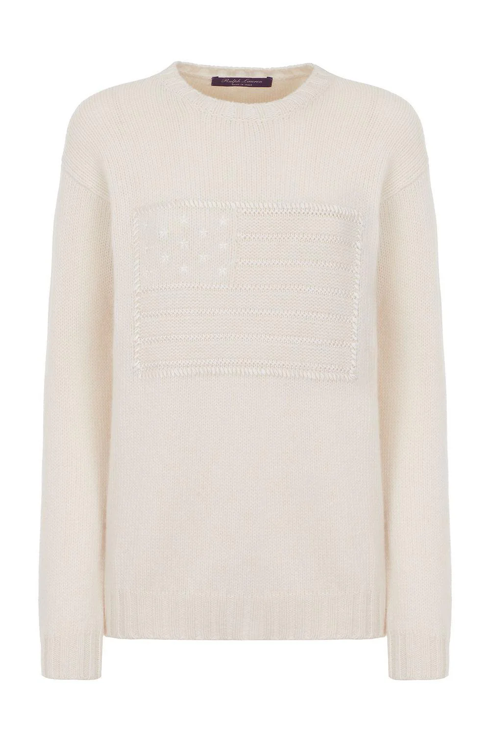 Flag Cashmere Crewneck Sweater
