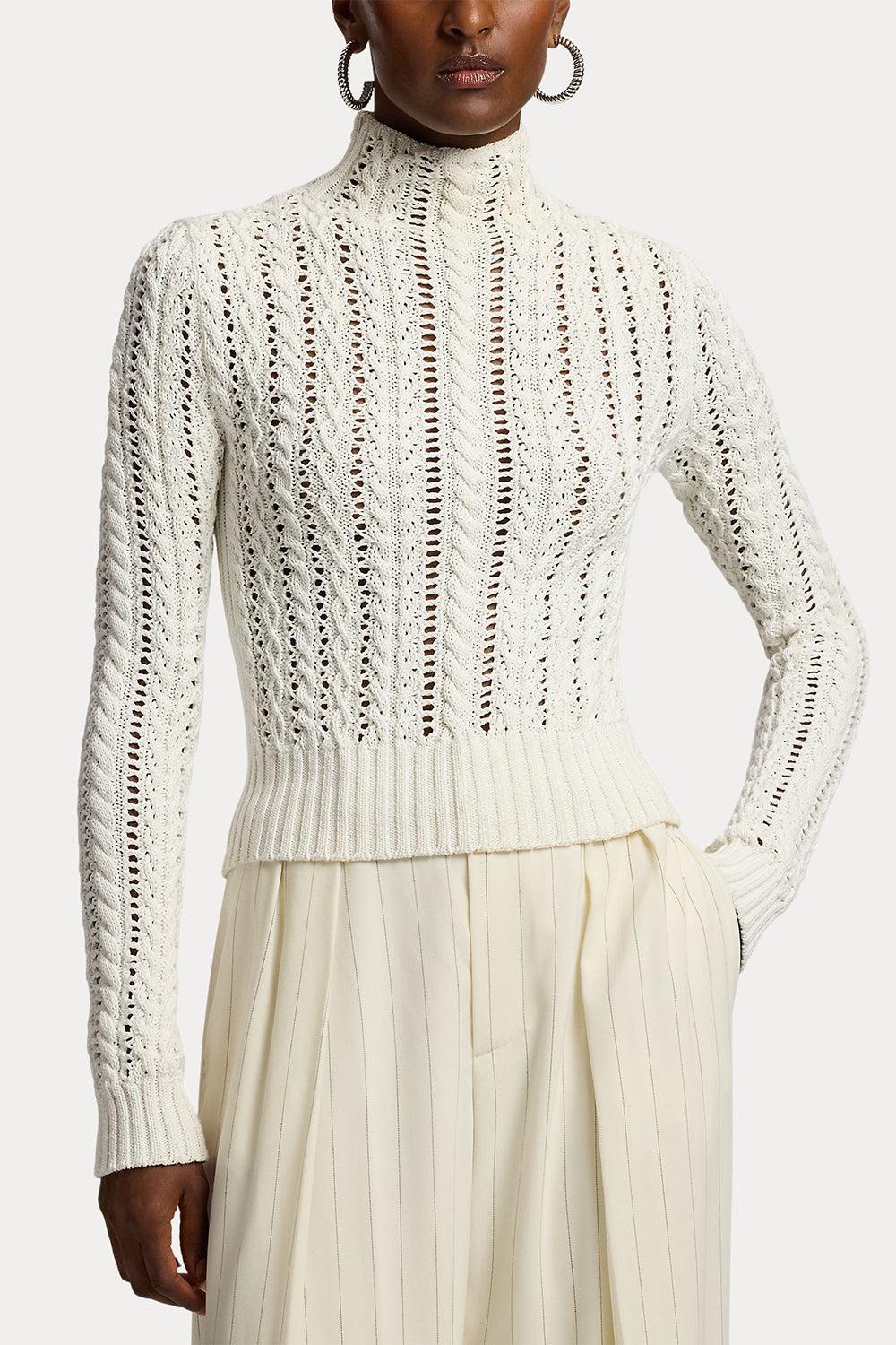 Long Sleeve Funnelneck Sweater - Image 3