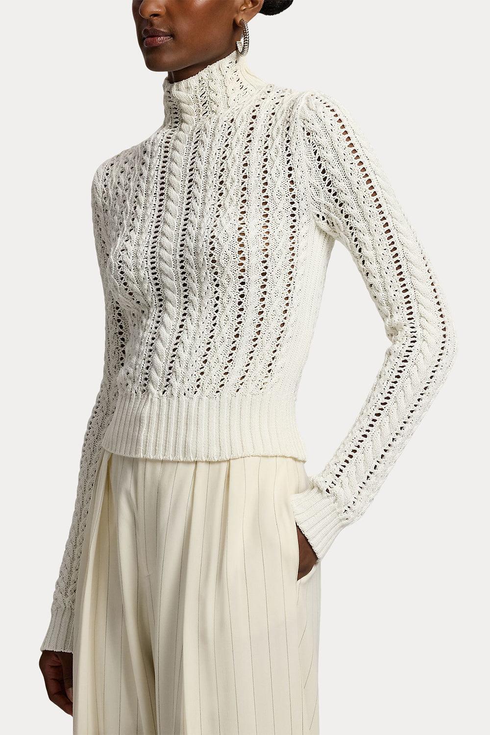 Long Sleeve Funnelneck Sweater - Image 4