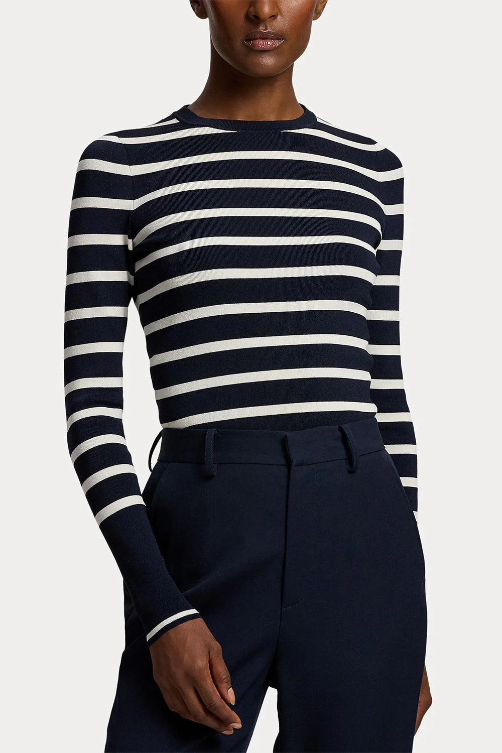 Striped Crewneck Sweater - Image 2