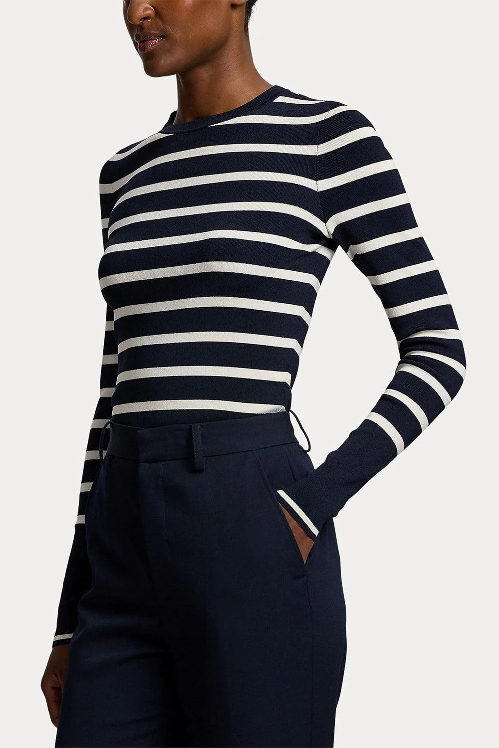 Striped Crewneck Sweater - Image 4