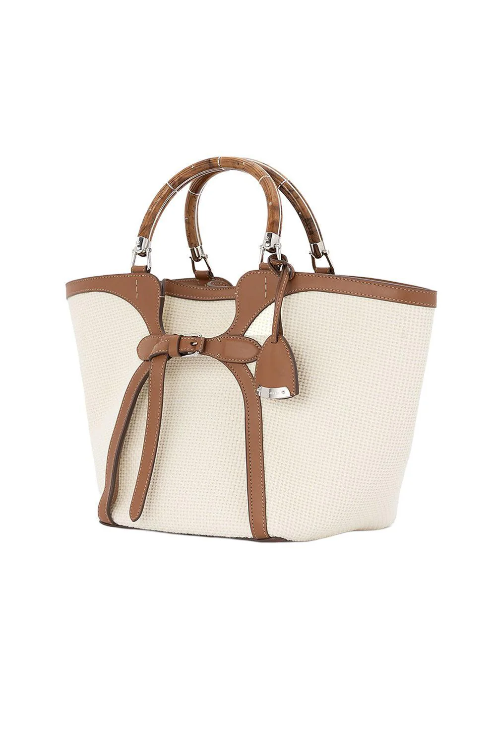 The Ralph Woven Tote - Cream RL Gold - Image 5