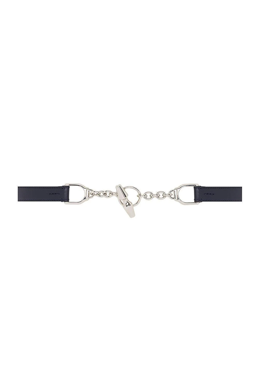 Toggle Skinny Belt - Chairman Navy