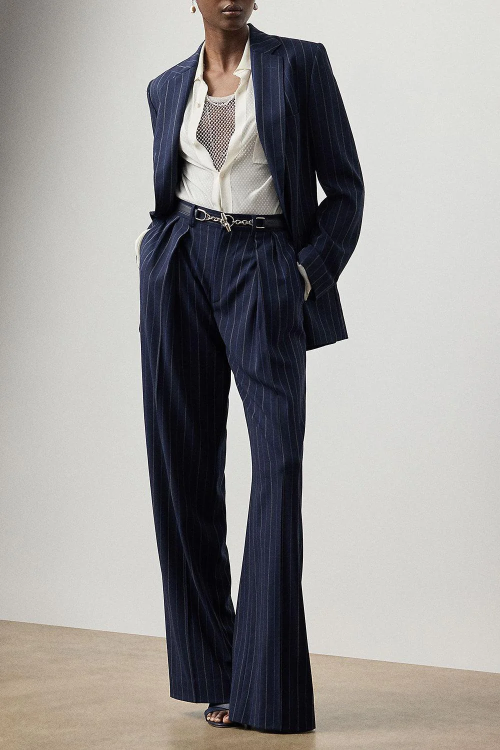Toggle Skinny Belt - Chairman Navy - Image 2