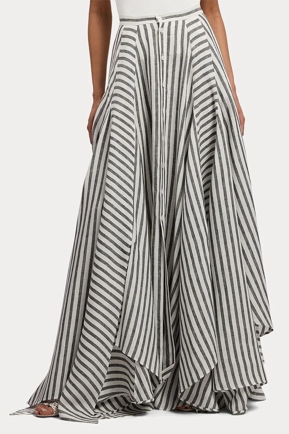 Umbrella Stripe Maxi Skirt - Image 2