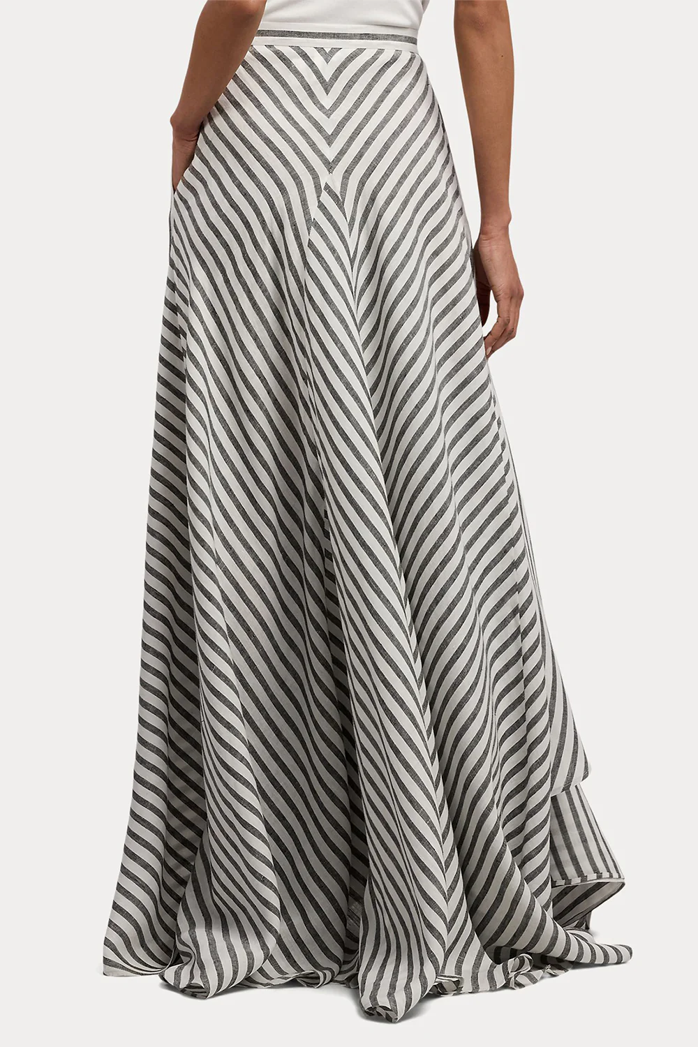 Umbrella Stripe Maxi Skirt - Image 5
