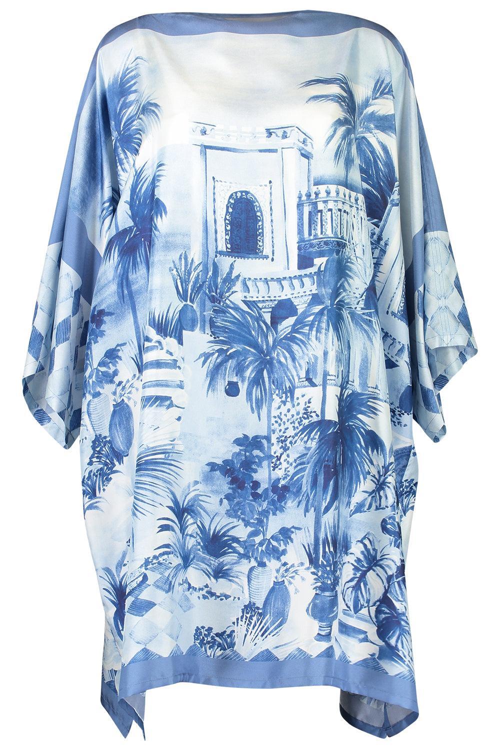 Printed Kaftan - Roma Blue