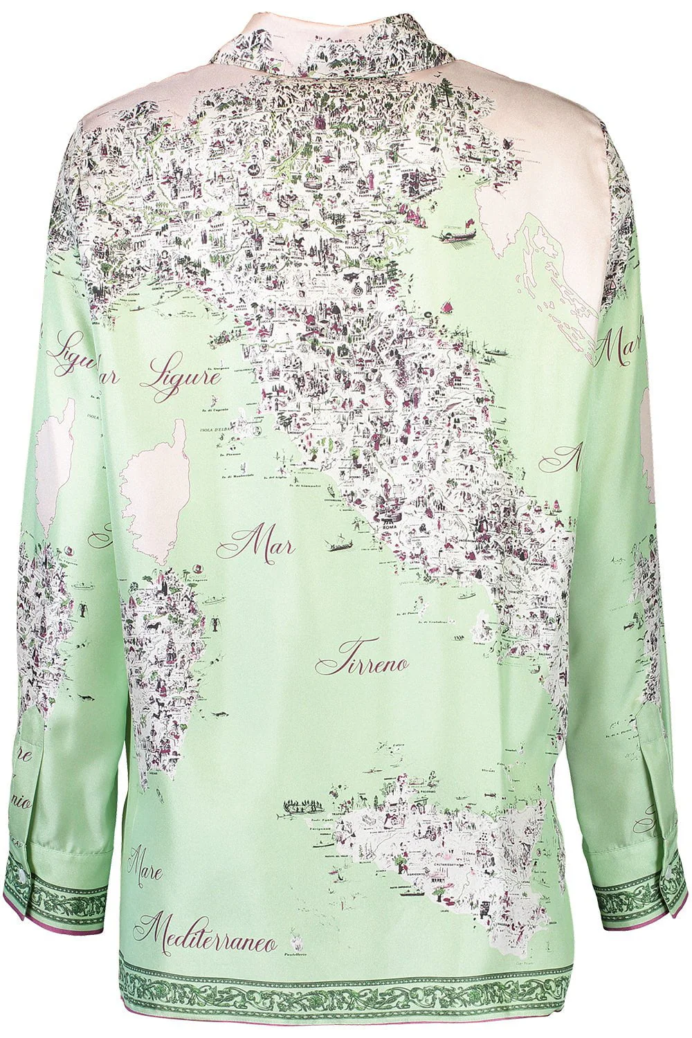 Printed Soft Shirt - Celadon - Image 5