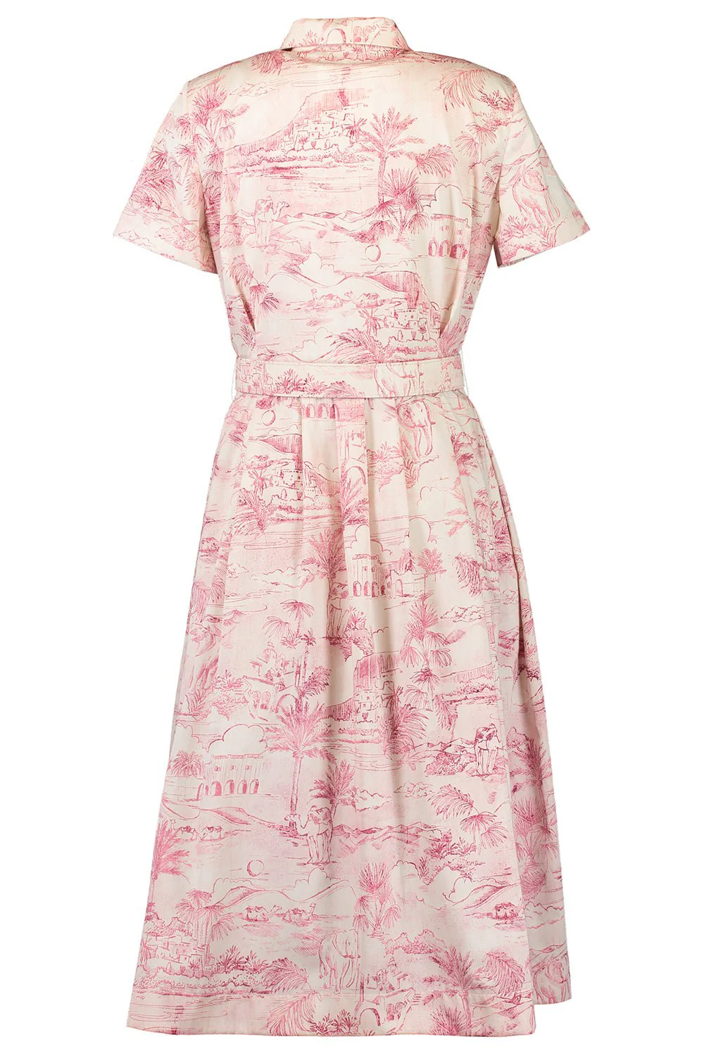 Printed Waist Belt Dress - Image 3