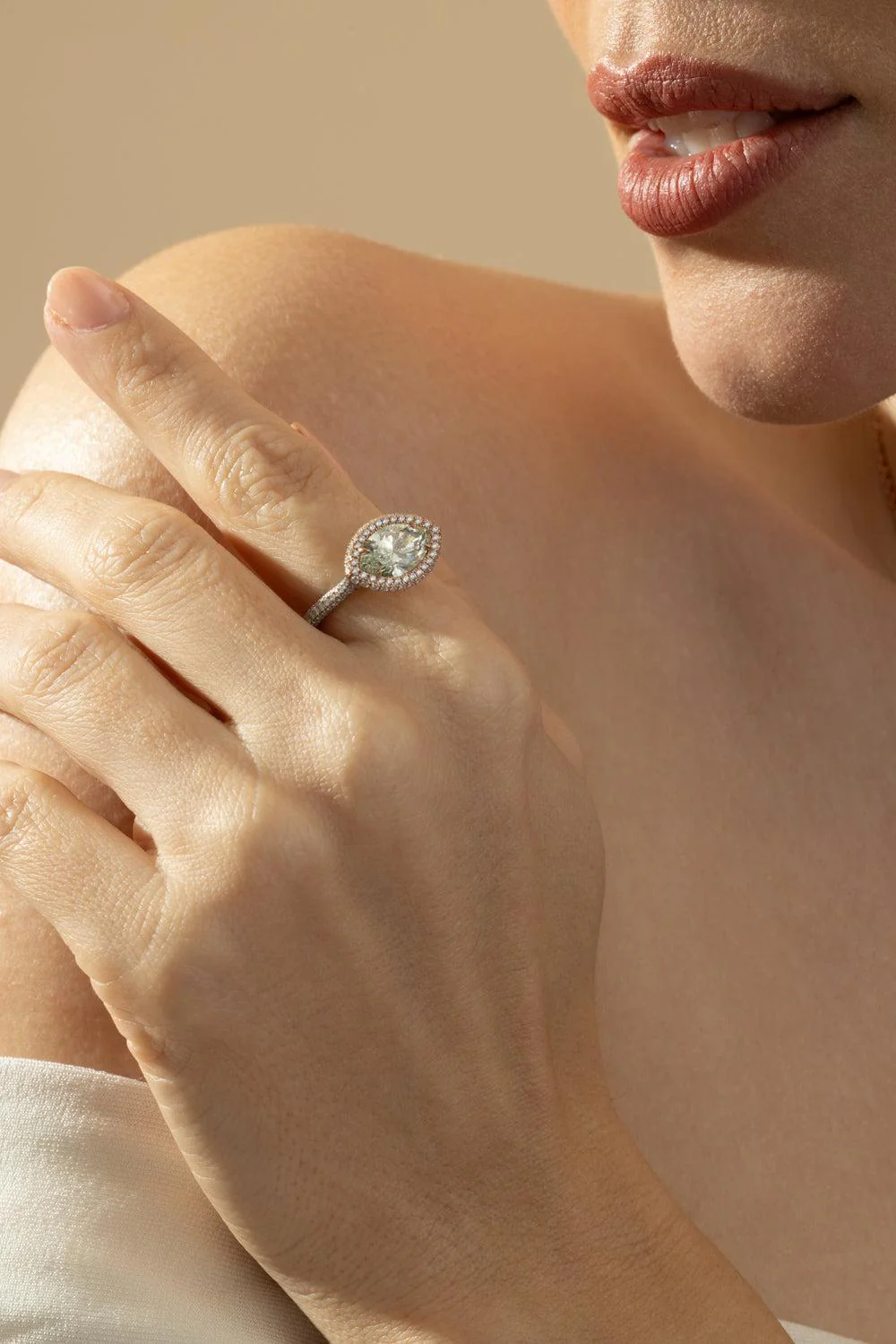 Diamond Marquise Halo Ring - Image 2