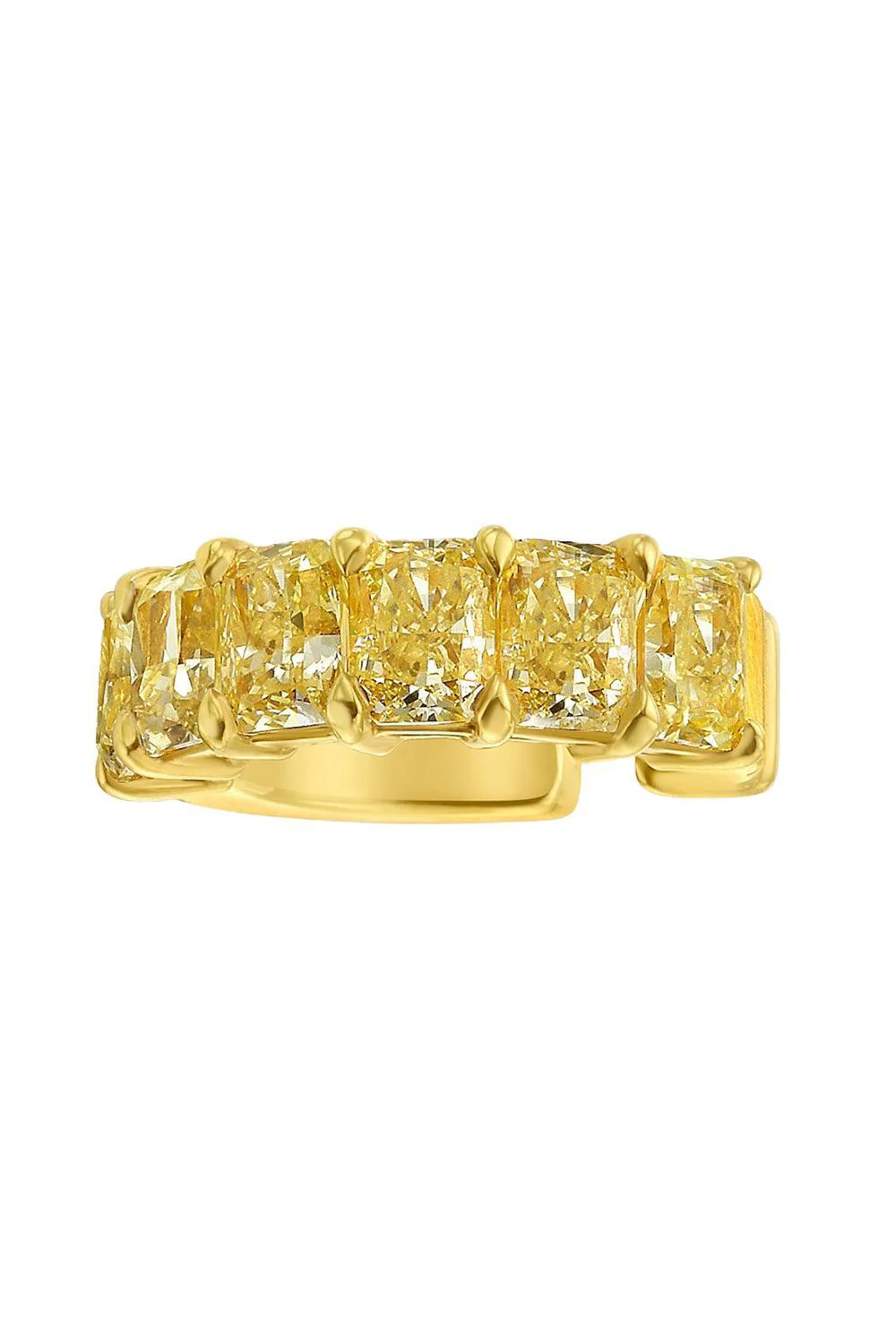 Yellow Diamond Ear Cuff