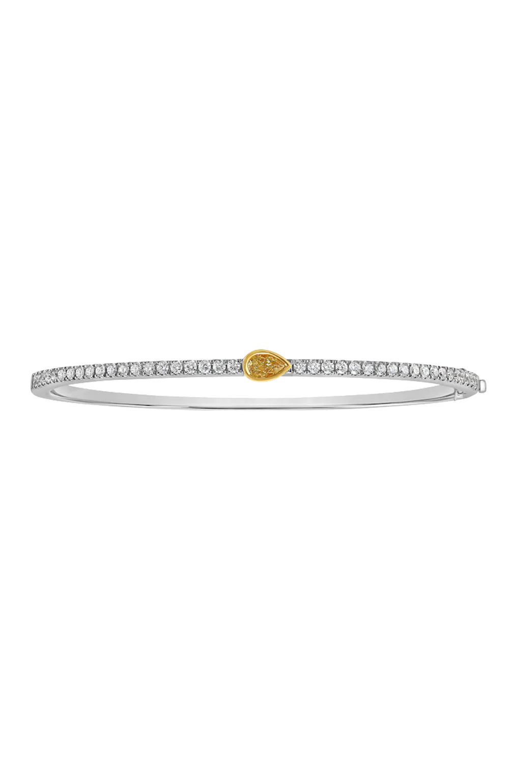 Yellow Diamond Pear Bracelet