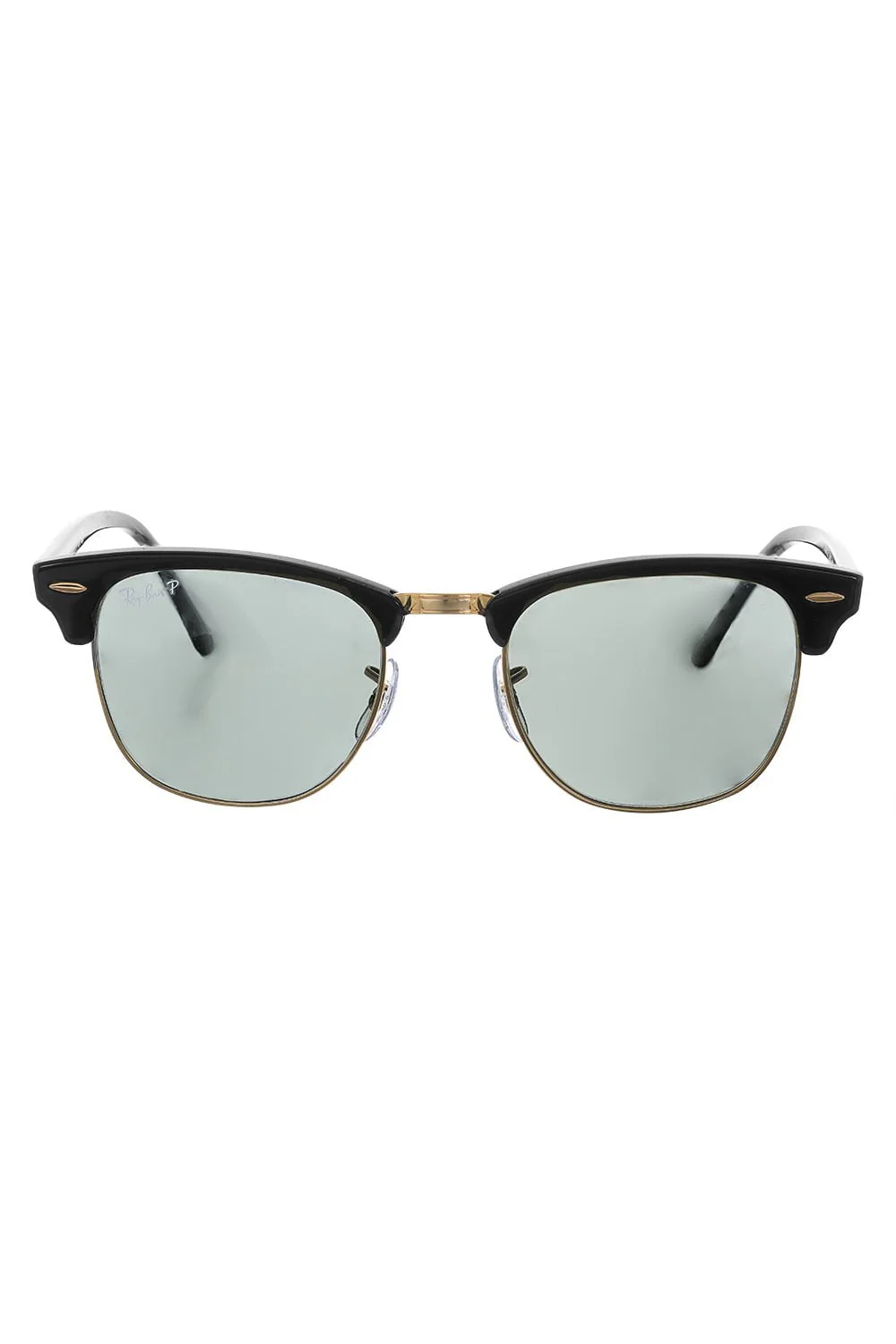 Clubmaster Classic Sunglasses - Polished Black Green