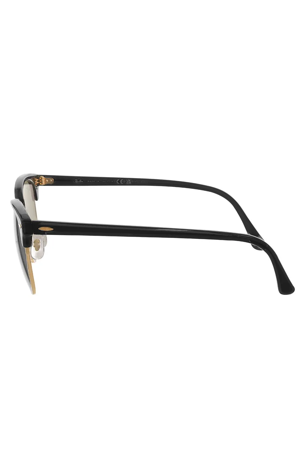 Clubmaster Classic Sunglasses - Polished Black Green - Image 5
