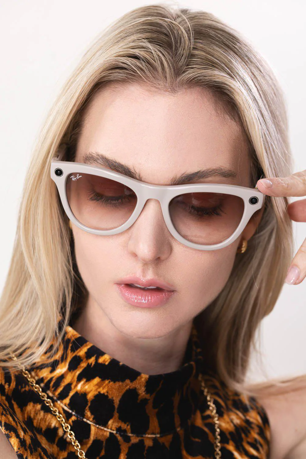 Meta Skyler Sunglasses - Shiny Gray Pink - Image 2