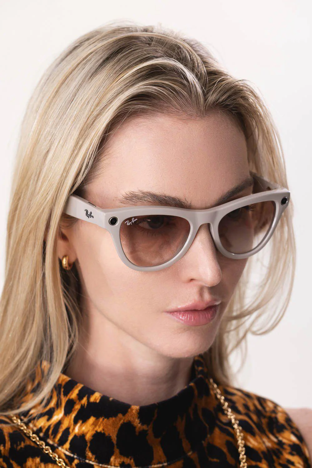Meta Skyler Sunglasses - Shiny Gray Pink - Image 4