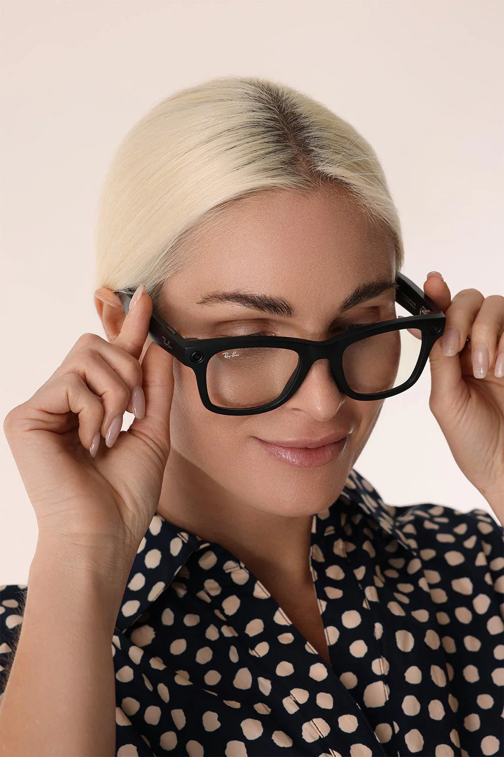 Meta Wayfarer Glasses - Matte Black Green - Image 2