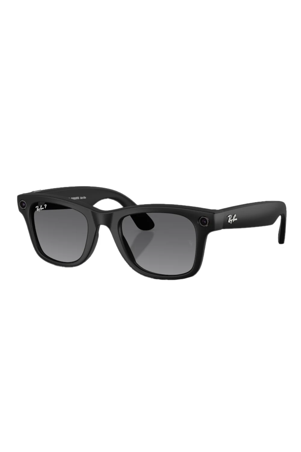 Meta Wayfarer Sunglasses - Matte Black Gradient Graphite - Image 6