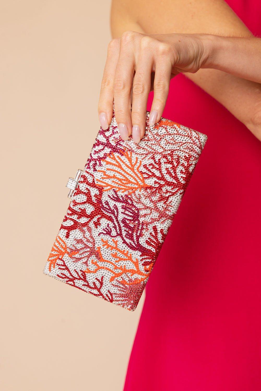 Rectangle Clutch - Silver Coral Multi - Image 2
