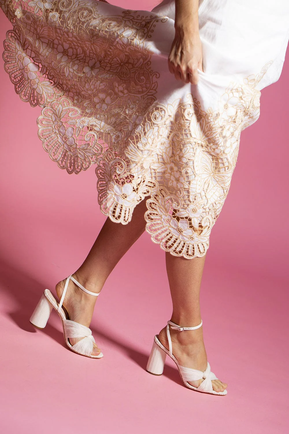 Reed Pleated Twist Sandal - Image 3
