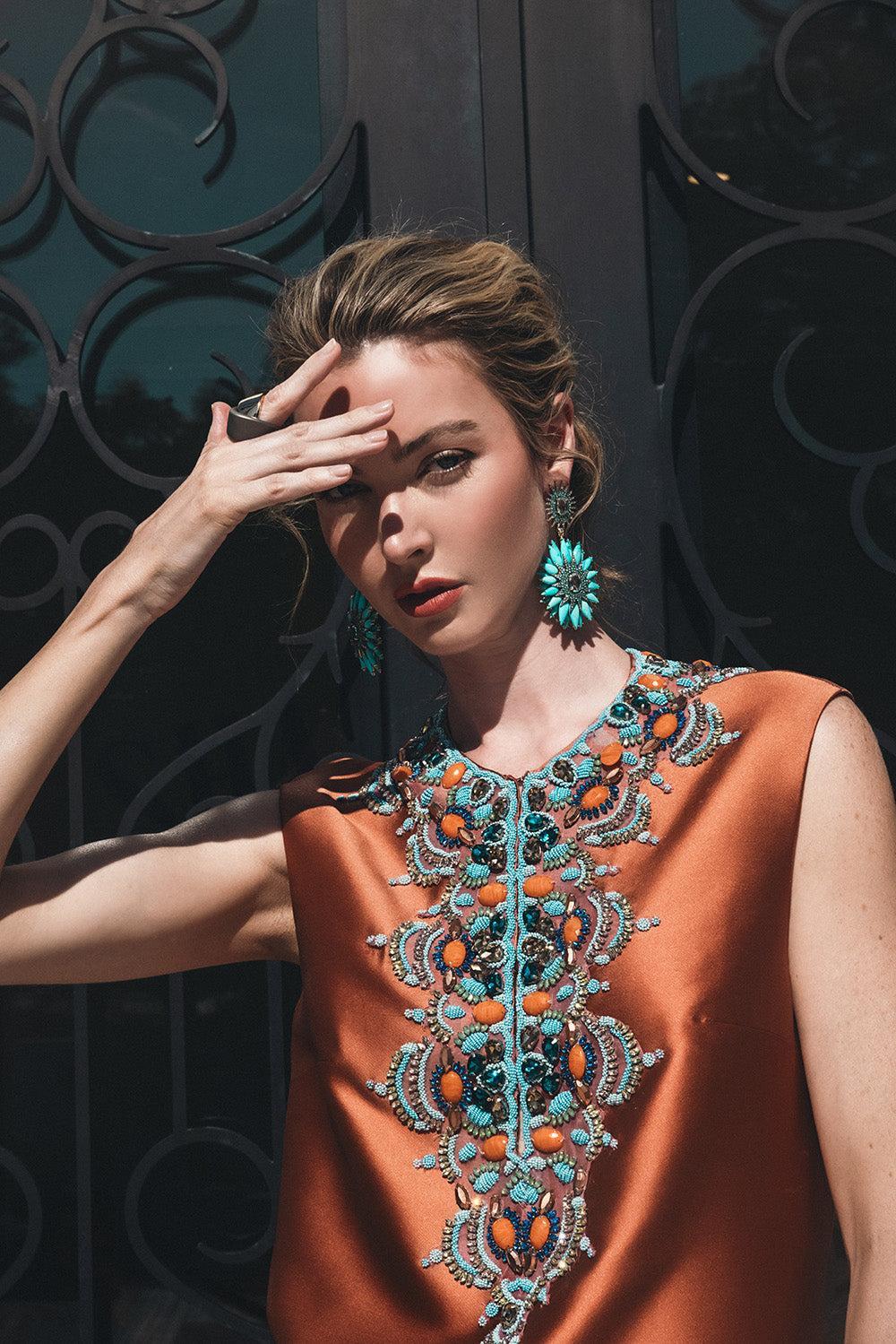 Embellished Neck Kaftan - Image 4