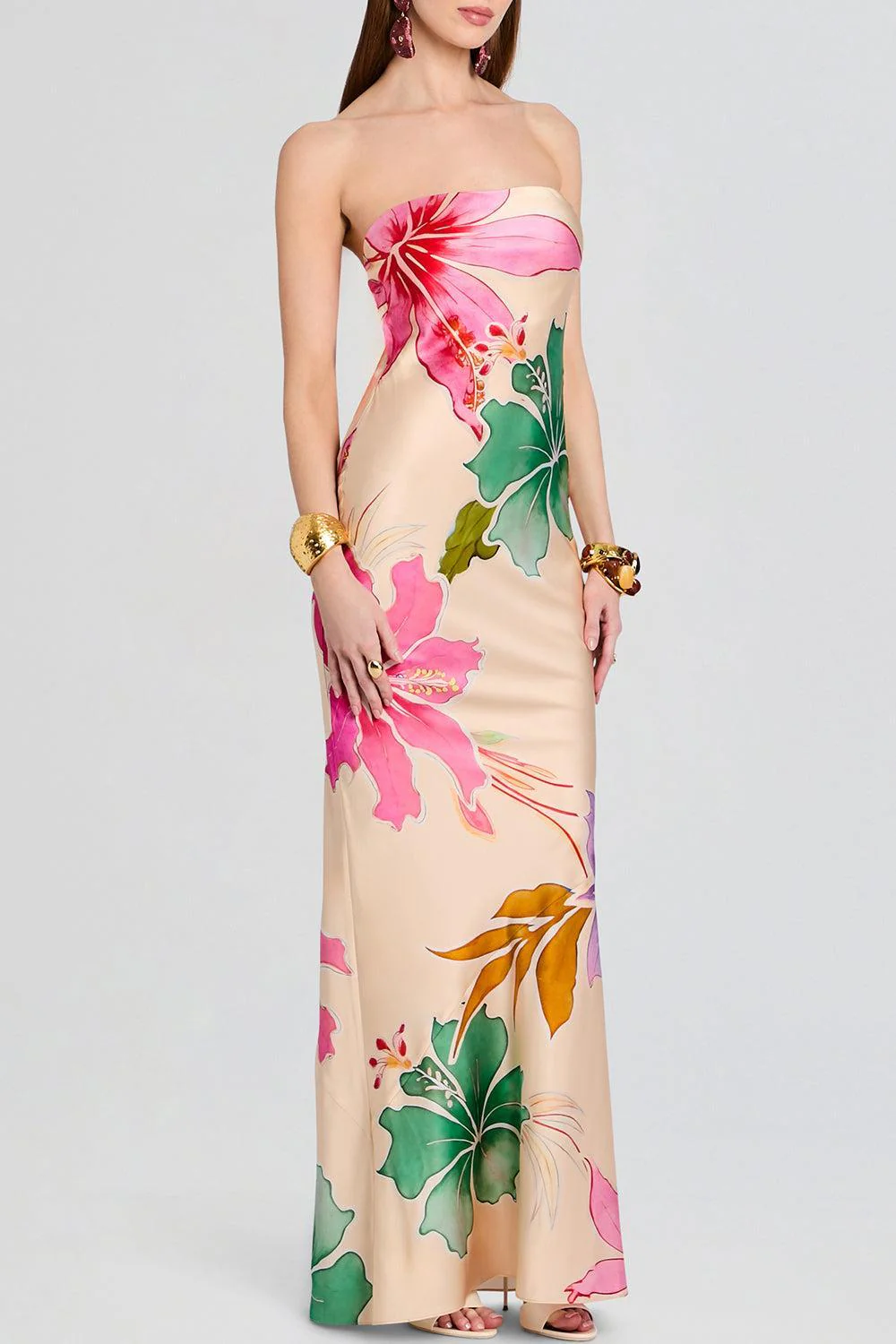 Keaton Dress - Ivory Hibiscus Floral - Image 2