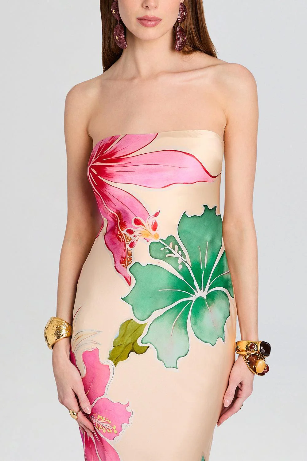 Keaton Dress - Ivory Hibiscus Floral - Image 3