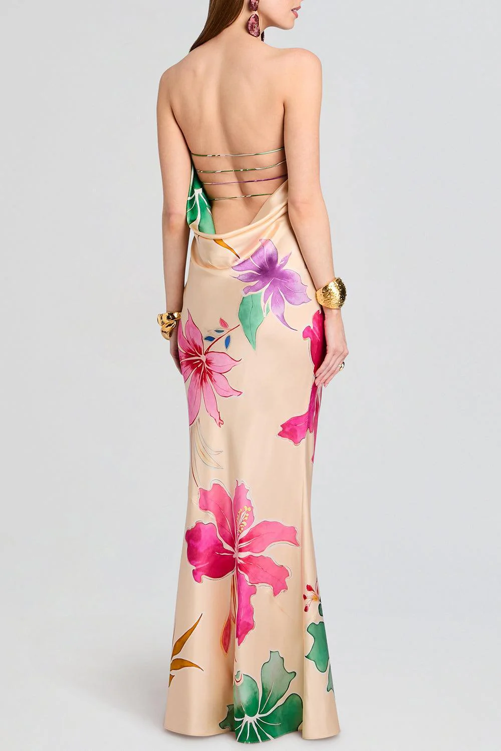Keaton Dress - Ivory Hibiscus Floral - Image 4