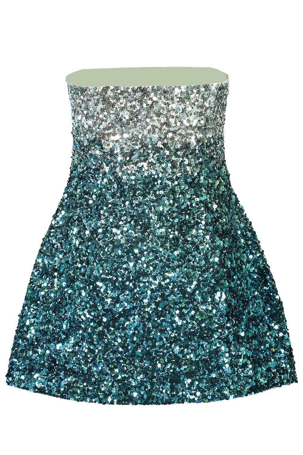 Tancy Dress - Seychelles Teal Ombre - Image 8