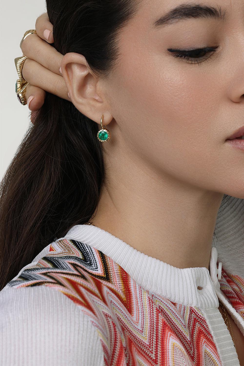 Emerald Heirloom Earrings - Image 3
