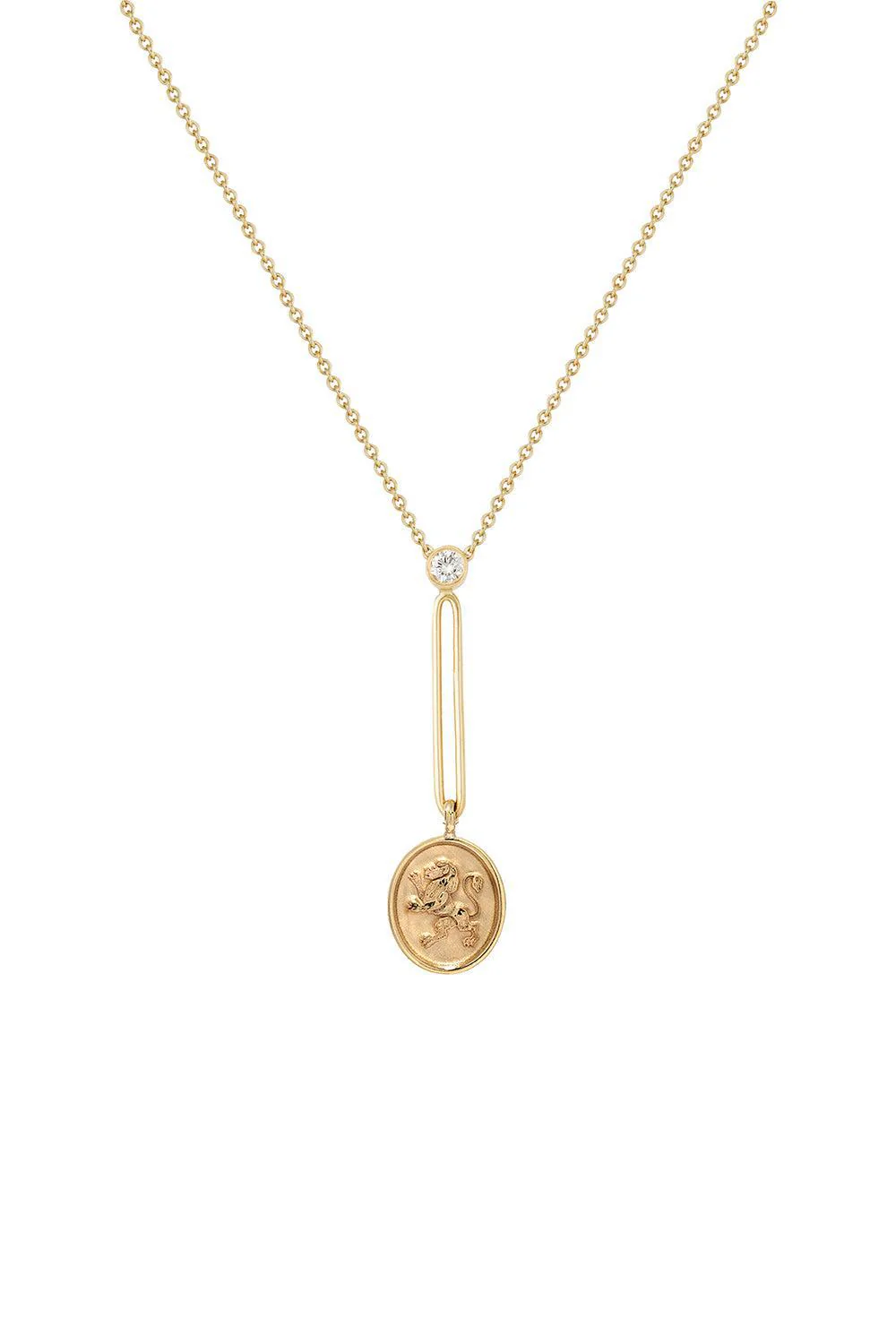 Fantasy Motif Lion Pendant Necklace