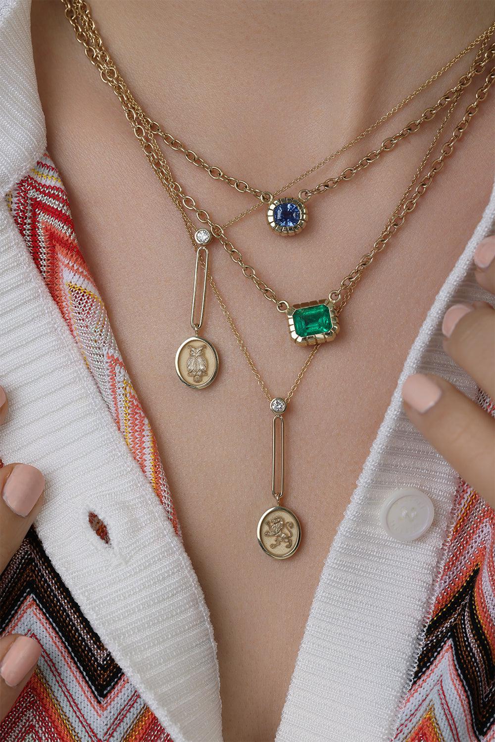 Fantasy Motif Lion Pendant Necklace - Image 2