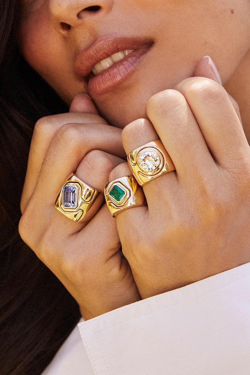 Peridot Impetus Puzzle Ring - Image 2